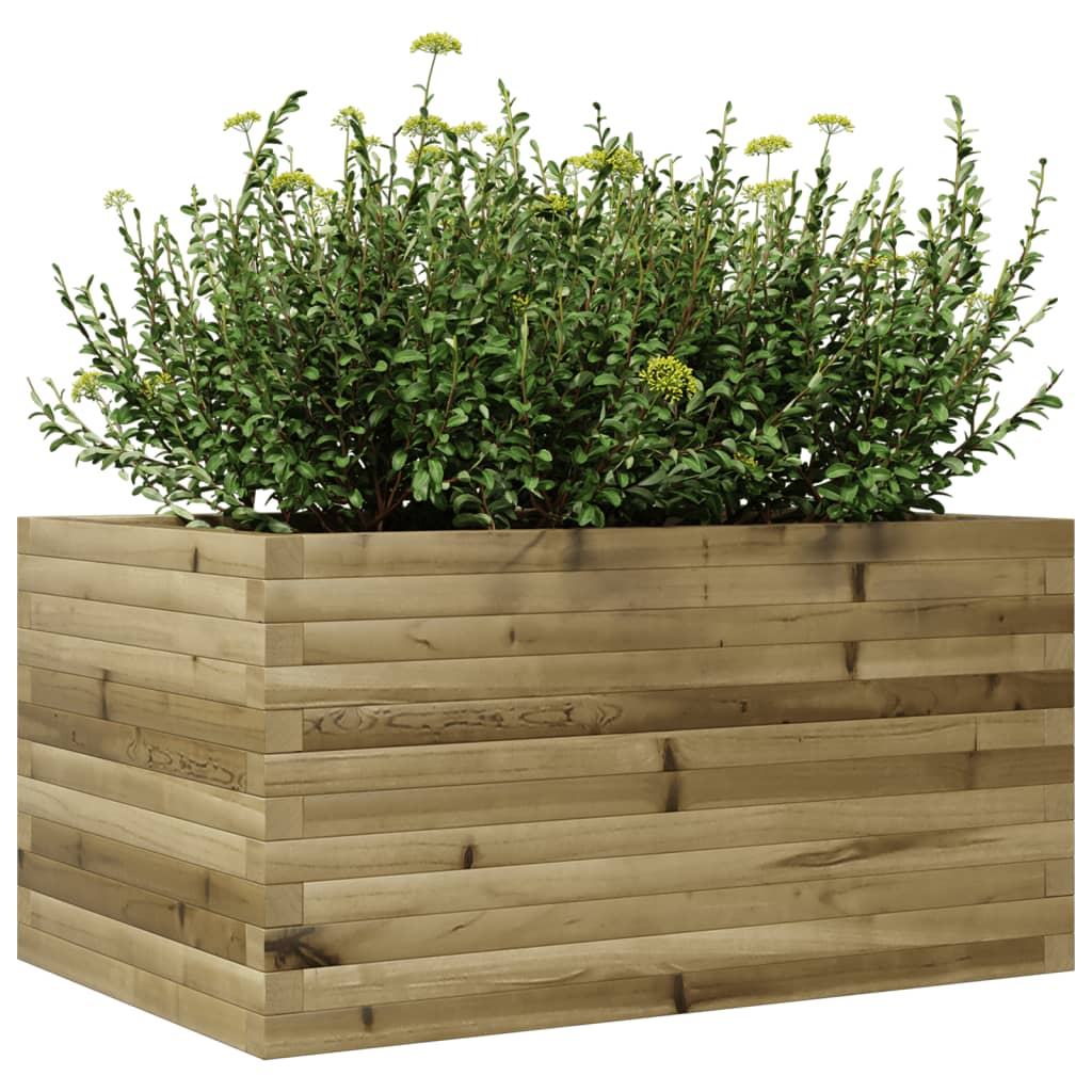 Jardinera De Madera De Pino Impregnada 90x60x45,5 Cm_3