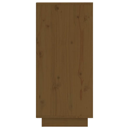 Aparador 2 Uds Madera Maciza De Pino Marrón Miel 31,5x34x75 Cm / Vetonek_4