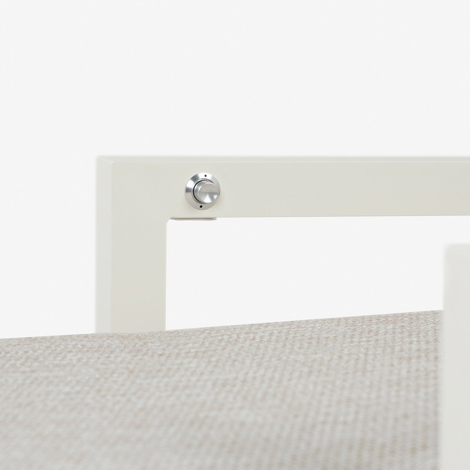 Tumbona Reclinable, Con Cojín, Aluminio, Color Blanco, 220x68x99 Cm_5