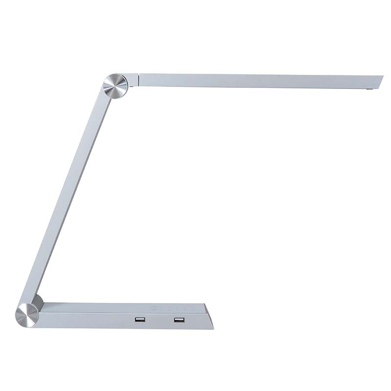 Lámpara De Estudio Silver Triangle Con Cargador Inalámbrico Ti, Blanco Dual, Regulable_1