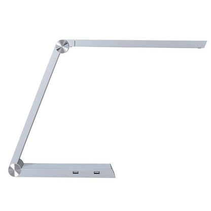 Lámpara De Estudio Silver Triangle Con Cargador Inalámbrico Ti, Blanco Dual, Regulable_0