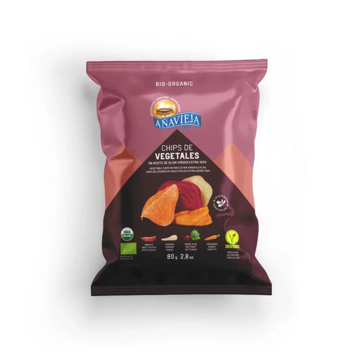 Chips de Legumes em AOVE Añavieja 80 g