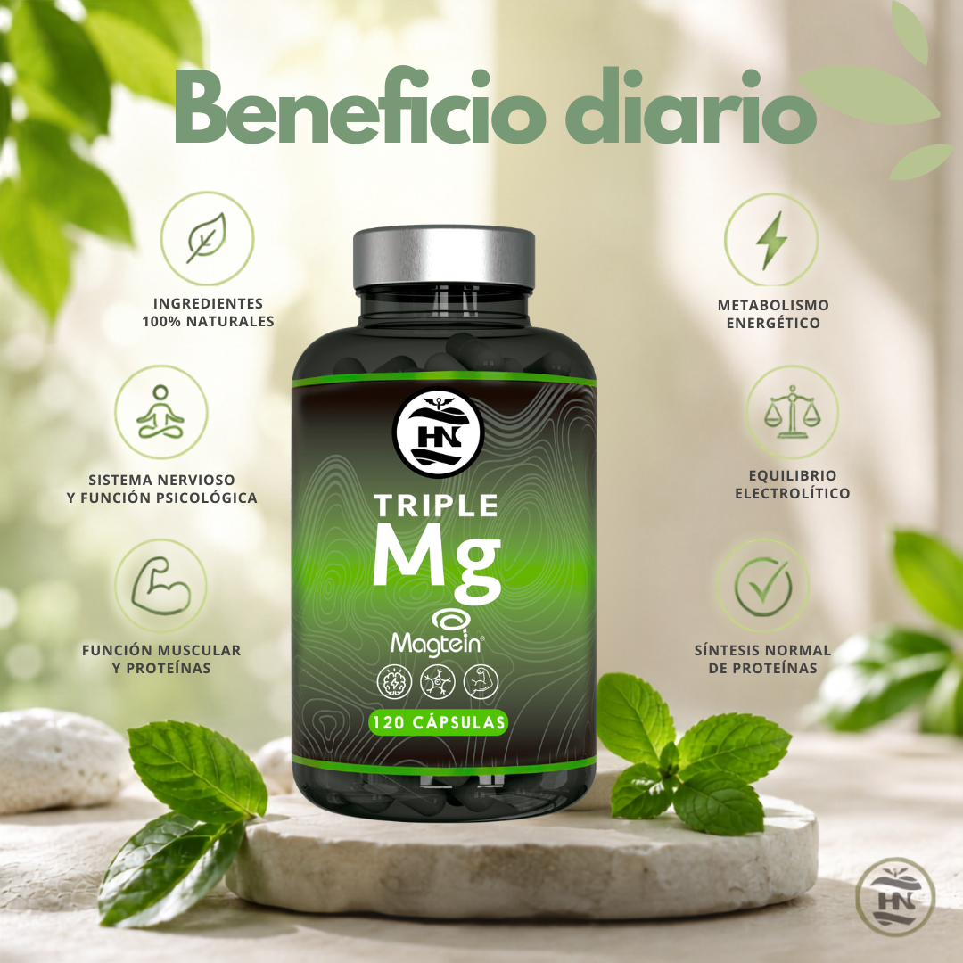 Triple Magnesio Complex Premium Con Magtein® 210 Mg De Magnesio (120 Caps)_2