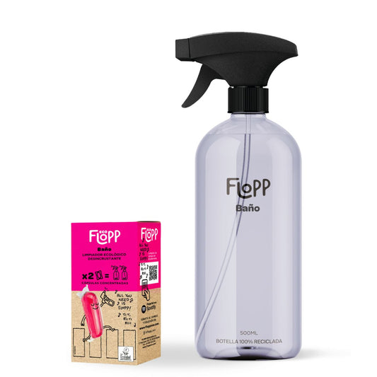 Frasco de casa de banho FLOPP ECO 500ml + recarga