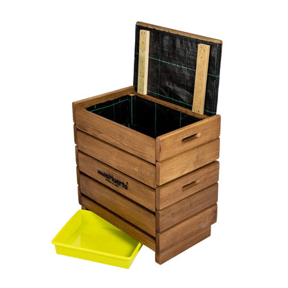 Vermicompostor completo de fruta com minhocas multi-jardim