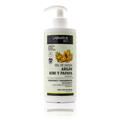 Gel de Ducha de Argán, Kiwi y Papaya Labnatur Bio 450 ml | Hidratante, Nutritivo y Antioxidante | Vegano_0