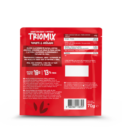Snack protein Triomix tomate-orégano I Love Nature 70 g