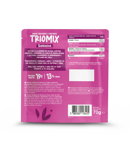 Snack protein Triomix barbacoa I Love Nature 70 g