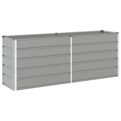 Jardinera Gris Claro 195 X 50 X 75 Cm Acero Galvanizado_0