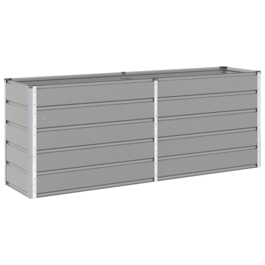 Jardinera Gris Claro 195 X 50 X 75 Cm Acero Galvanizado_0