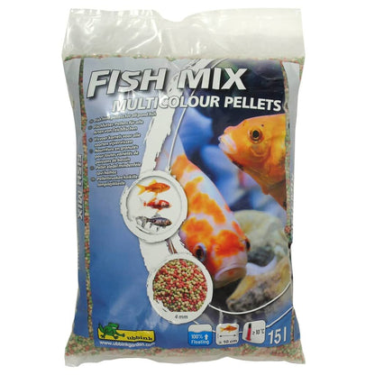 Ubbink Comida Para Peces Fish Mix Multicolour Pellets 4 Mm 15 L_1