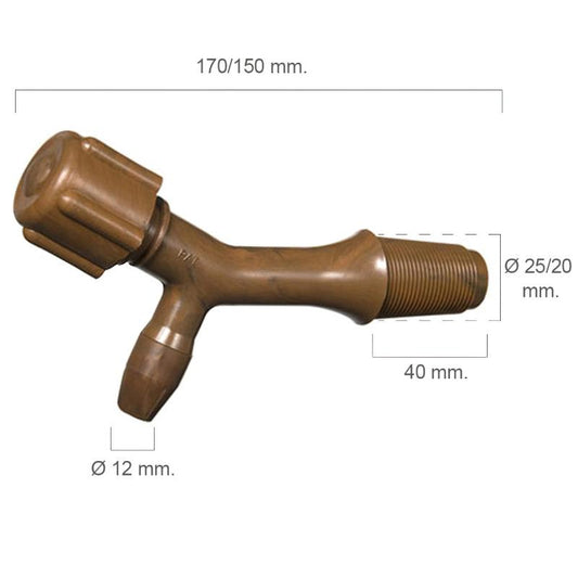 Grifo Barril Plástico Número 2 Para 200 Litros_0