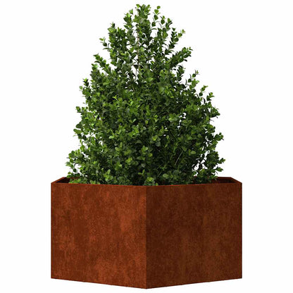 Jardinera De Acero Corten Oxidado 90x90x45 Cm_2