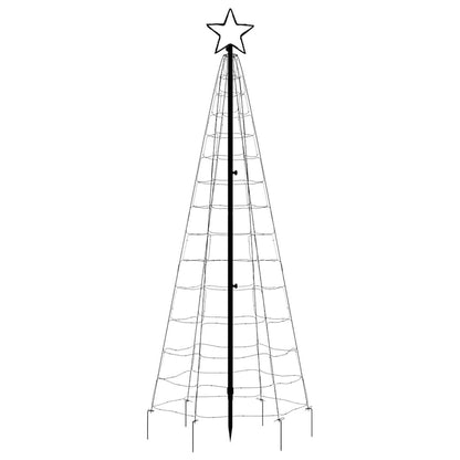 Vidaxl Árbol De Navidad Led Con Estacas 220 Leds De Colores 180 Cm_4