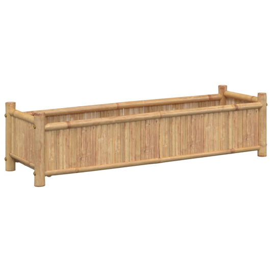 Jardinera De Bambú 100x30x25 Cm_0