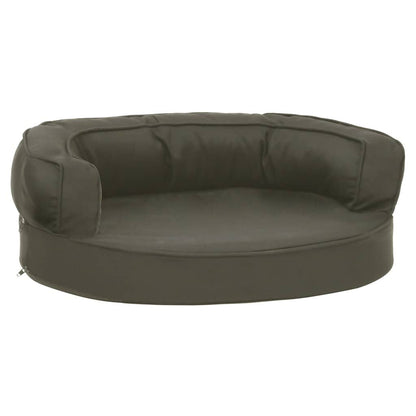Vidaxl Colchón Para Cama De Perro Ergonómico Aspecto Lino Gris 60x42cm_0