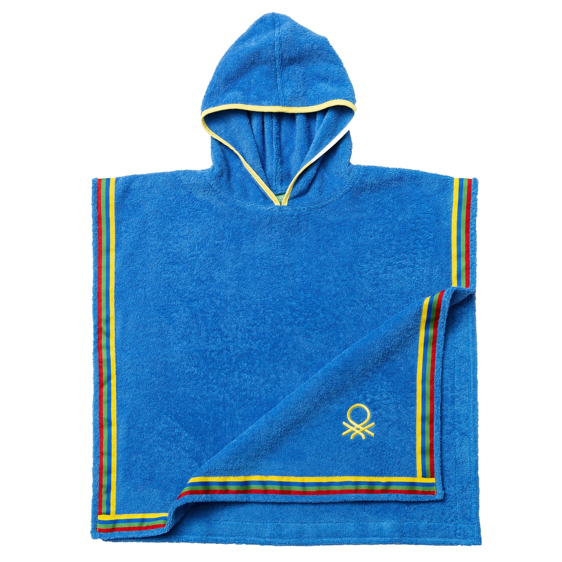 Albornoz Poncho De Niño 65x65cm 360 Gsm 100% Algodón Azul Kids