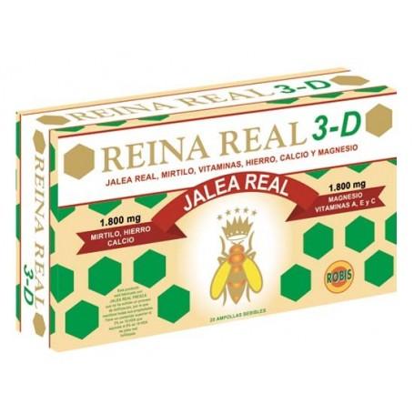 Reina Real 3D Robis, 20 ampolas de 10 ml