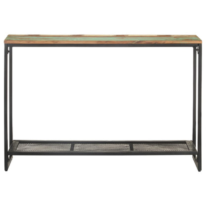 Mesa Consola De Madera Maciza Reciclada 110x35x75 Cm_0