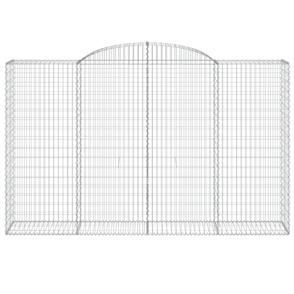 Cestas De Gaviones 8 Uds Forma De Arco Hierro 300x50x180/200 Cm_3