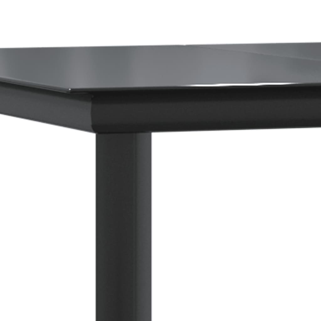 Set Comedor De Jardín 9 Pzas Cojines Ratán Sintético Gris Claro / Vetonek_0