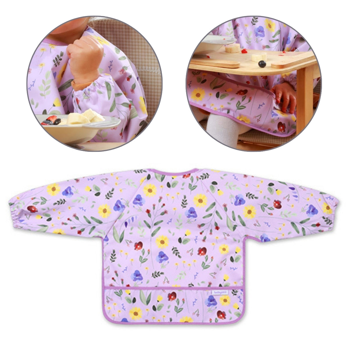 Babero Baby Con Mangas 6m-2a Garden_1