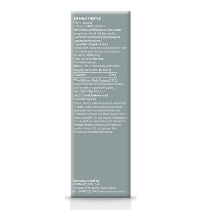 Embalagem com 2 extratos de cardo mariano da Soria Natural, 50 ml