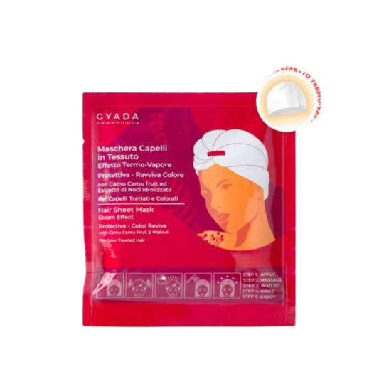 Mascarilla Capilar En Tela Efecto Termo-vapor Protectora Y Revitalizadora Del Color Gyada_0