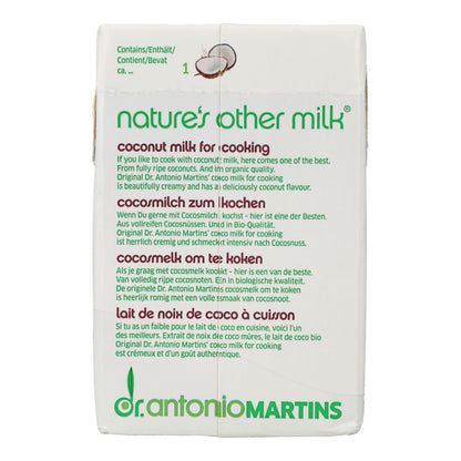 Creme de Leite de Coco Biológico Dr. Antonio Martins para Cozinhar 500 ml