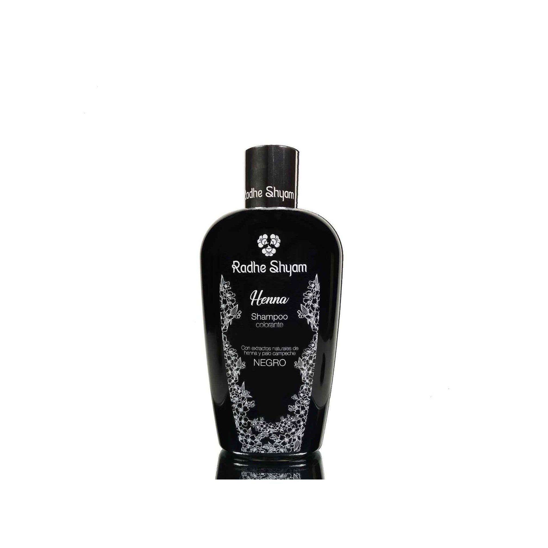 Champu Henna Negro Colorante Radhe
