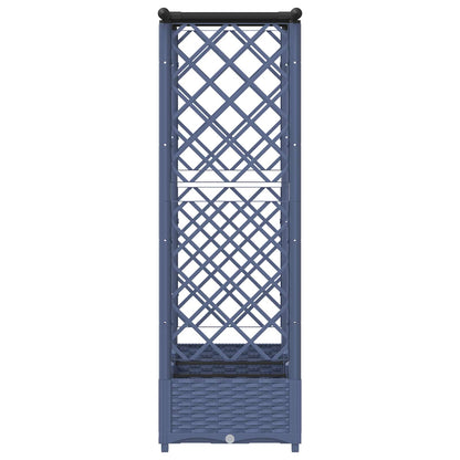 Cama Elevada Con Trellis Y Techo Gris 164 X 40 X 121 Cm Pp_4