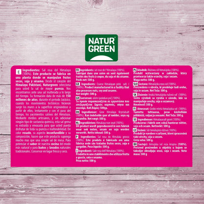Sal rosa grosso do Himalaia Naturgreen 500 g