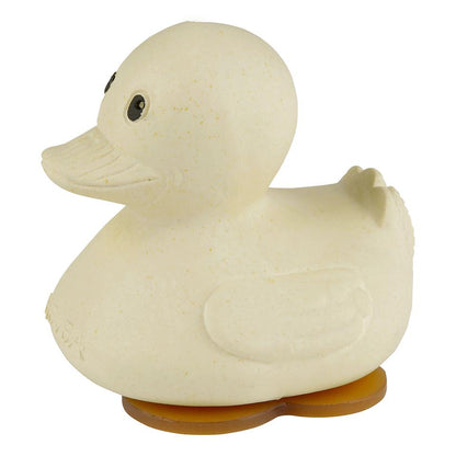 Pato de borracha natural "Squeeze &amp; Splash", cor de areia
