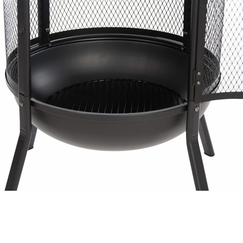 Redfire Chimenea Redonda Kansas Acero Negro 85019_4