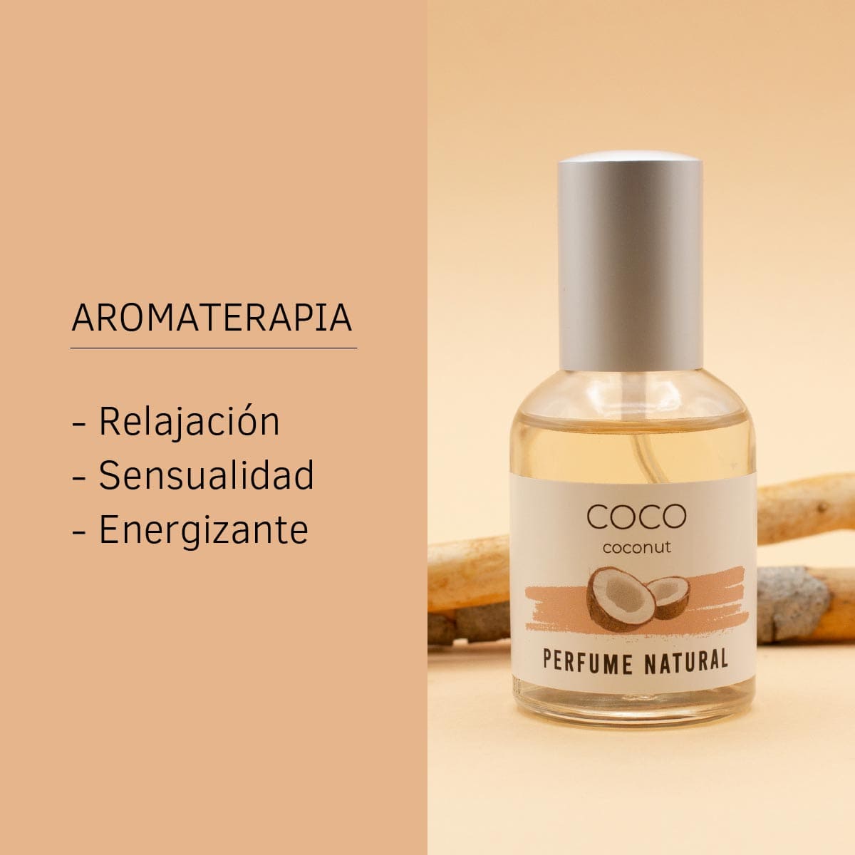 Perfume Natural De Coco 50 Ml | Fragancia Dulce Tropical | Aroma Exótico Y Suave | Perfume Femenino Duradero_2