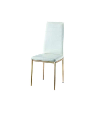 Pack De 4 Sillas Md-galera Tapizadas En Tejido Pu Blanco, 93cm(alto) 43cm(ancho) 42.5cm(la_5