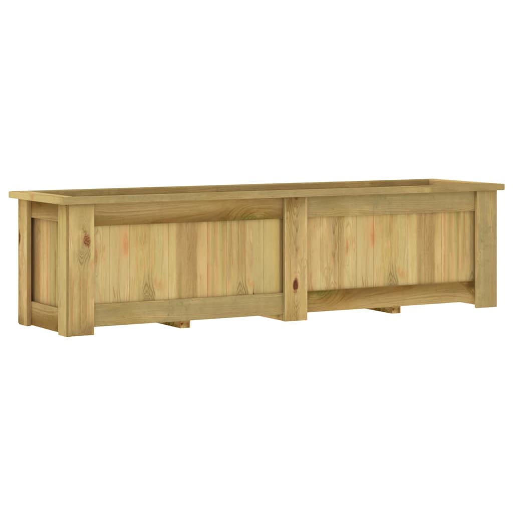 Arriate De Madera De Pino Impregnada 196x50x50 Cm_1