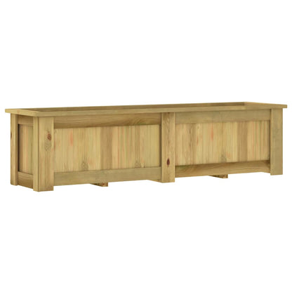 Arriate De Madera De Pino Impregnada 196x50x50 Cm_1