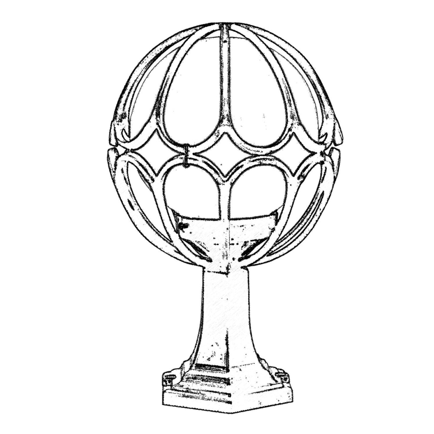 Aplique De Pared Para Exterior, Abs , Negro, 30x30x50, Casquillo E 27 Max 60 W