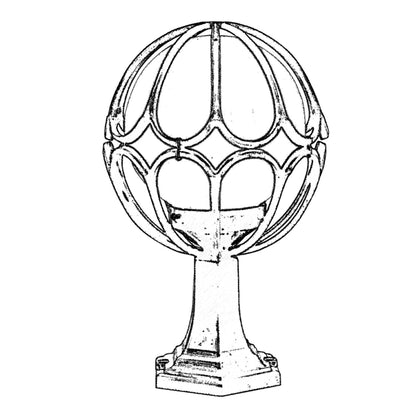 Aplique De Pared Para Exterior, Abs , Negro, 30x30x50, Casquillo E 27 Max 60 W