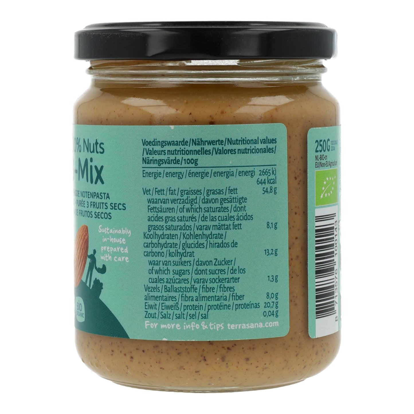 Creme de Nozes 3-Mix (sem amendoins) Terrasana 250g