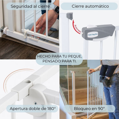 Bathby | Extensión De 10 Cm Para Valla De Seguridad Infantil Y Para Mascotas, Color Blanco_1