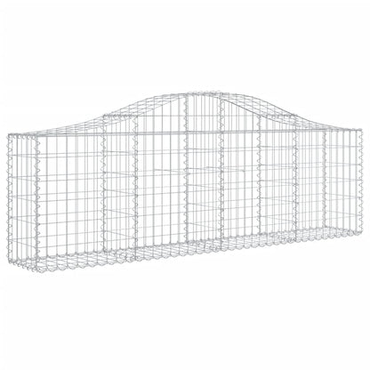 Cestas De Gaviones 18 Uds Forma De Arco Hierro 200x30x60/80 Cm_2