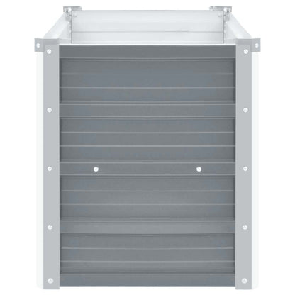 Arriate De Jardín De Acero Galvanizado Gris 160x40x45 Cm_3