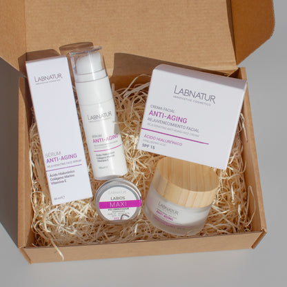 Pack Lifting + Firmeza Labnatur | Sérum y Crema Facial + Bálsamo Voluminizador de Regalo | Ácido Hialurónico_3