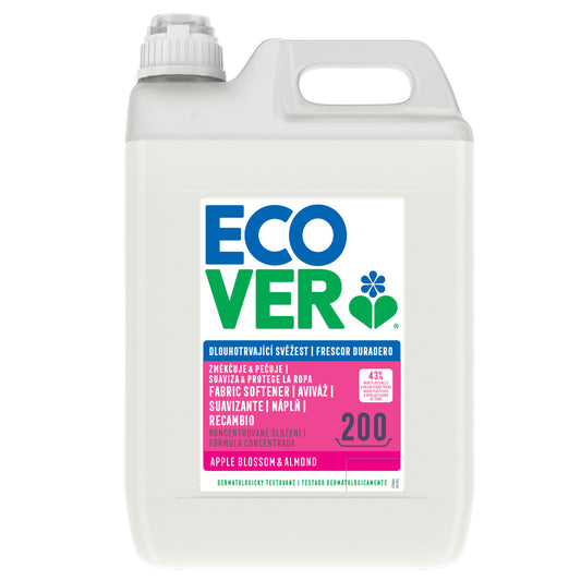 Amaciador de Roupa Ecover Flor de Maçã e Amêndoa 5 L