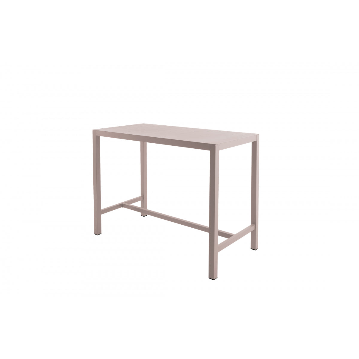 Inari Taupe Mesa Alta De Bar Para 4 Personas Aluminio 140x70x103cm - Mobiliario De Jardin_0