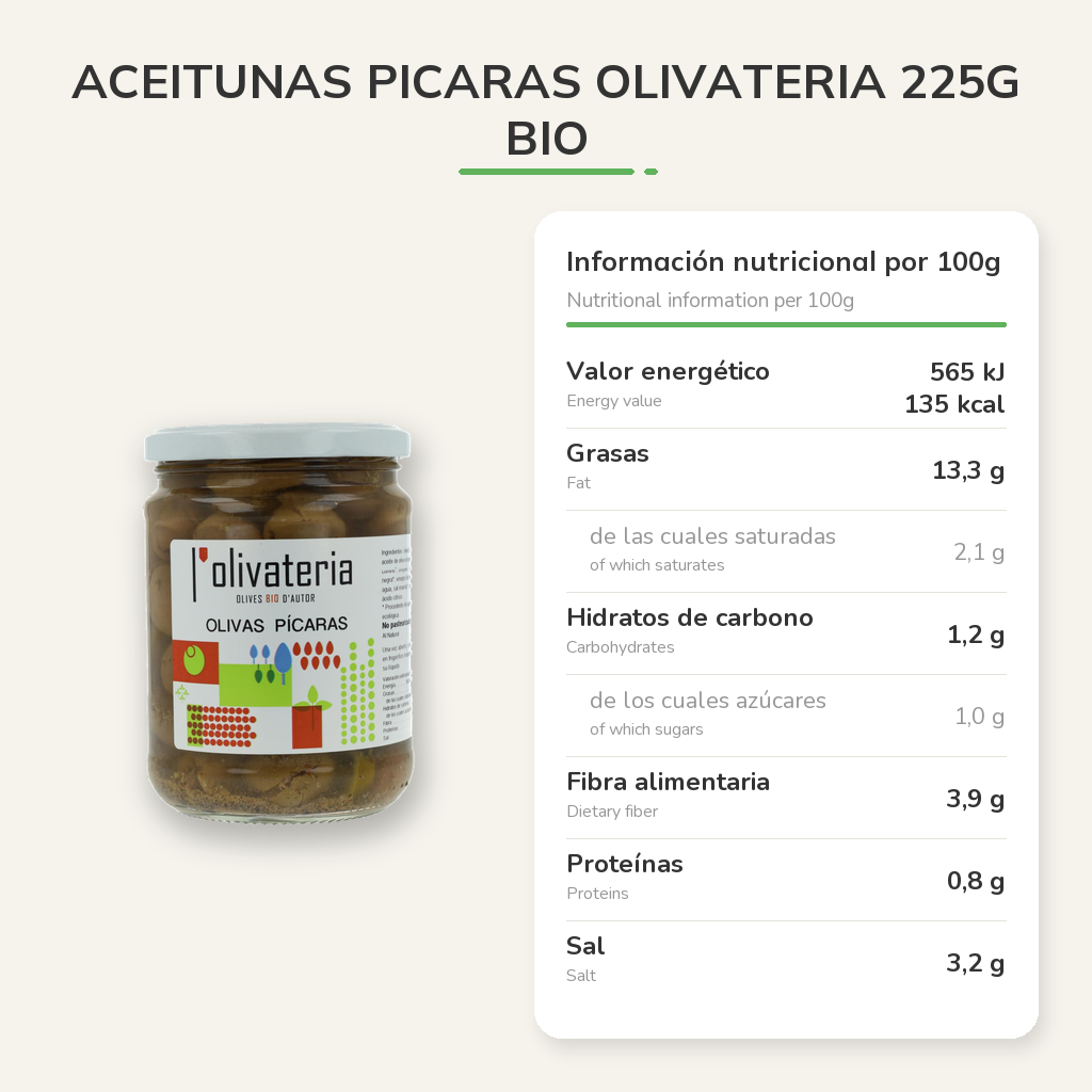 Información nutricional