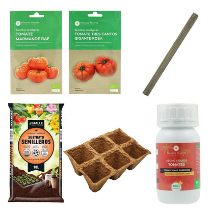 Pack Cultive tomate biológico Planeta Huerto