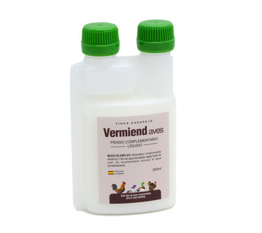 Vermiend 250ml – Pienso complementario líquido con extractos Naturales para Aves –Apoyo digestivo y Bienestar intestinal_0